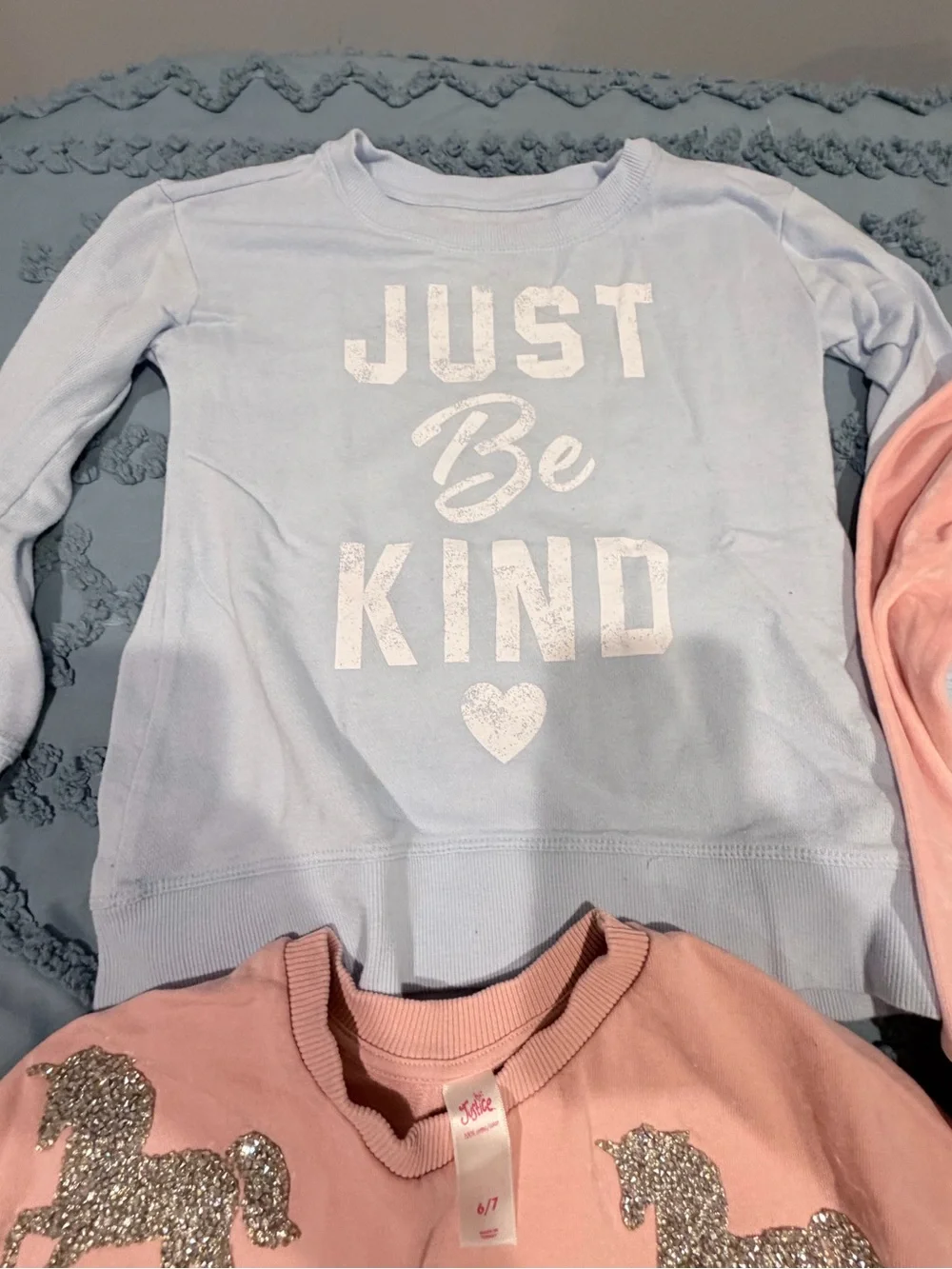 Justice Girls Size 6/7 Hoodie & Sweatshirt Bundle 7 Pc